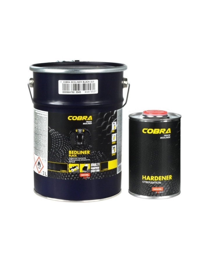 COBRA TRUCK BEDLINER   BLACK 4L