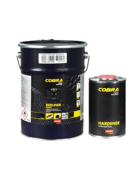 COBRA TRUCK BEDLINER   BLACK 4L